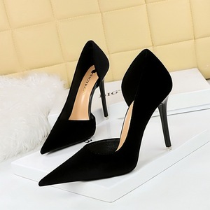7Cm/10CM Talon Haut nuovo materiale <span class=keywords><strong>scarpe</strong></span> da ufficio taglio laterale viola tacchi alti per donna - Product Image 2