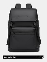 Sac à dos unisexe en jean imperméable pour ordinateur portable, avec bretelles rembourrées, idéal pour les voyages d'affaires et le quotidien, grand format 15 pouces