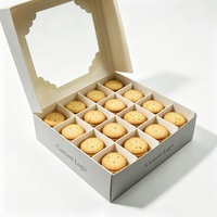 Caja de Cartón para Galletas y Bizcochos de Grado Alimenticio, Diseño Personalizado, Embalaje para Panadería con Ventana para Donuts y Macarons, Gran Venta