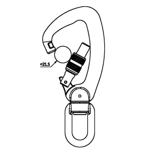 ตะขอเกี่ยวอลูมิเนียมแบบหมุนได้,ตะขอเกี่ยวล็อคสกรูคาราบิเนอร์คุณภาพสูงจากโรงงานจีน - Product Image 4