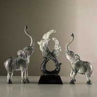 Figura de Elefante de Resina Epoxi, Estilo Artístico Folclórico de Lujo, Personalizada, Decoración para el Hogar, Sala de Estar, Entrada, Regalo de Inauguración