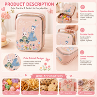 Boîte en fer blanc motif lapin de dessin animé, boîte cadeau en métal à ouverture manuelle, emballage pour lait, bijoux, aliments, collations, biscuits, boîte en fer blanc personnalisable avec logo
