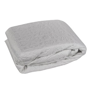 Quilted Mattress Cover 180x200 Cm Cream Floral Pattern Anti Mite Protection - Product Image 1