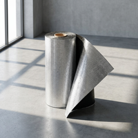 Film isolant thermique en tissu tissé d'aluminium anti-feu et anti-rayonnement avec motif rustique, garantie 1 an pour entrepôt