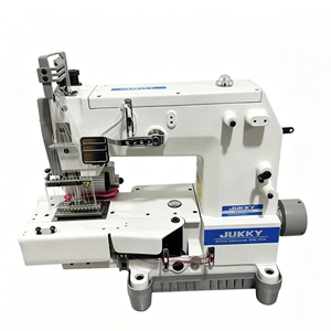 Machine à coudre industrielle multi-aiguilles JUKKY VC008 pour ceintures, point de chaînette 4-12, pour vêtements, avec table et moteur 550W, équipée d'un A. - Product Image 4