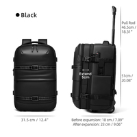 Sac à dos d'ordinateur à séparation sec-humide avec compartiment hermétique à fermeture TSA, sac à dos de voyage