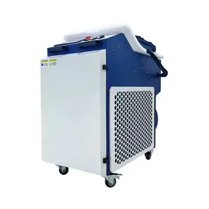 High-Efficiency Hand Held Pulse Laser Cleaning Machine 50W With Rotary For Metal Oil Paint Rust Removal