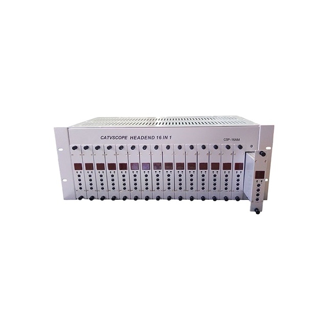 Catvscope 4RU rack mounted CATV 16 in 1 Agile Channel Analog Modulator CSP-16AM RF Output Modulator