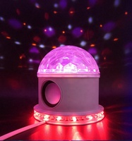 Projecteur LED avec haut-parleur bluetooth et musique, nouveau éclairage de scène rotatif à LED discothèque, fête DJ RGB, Laser KTV