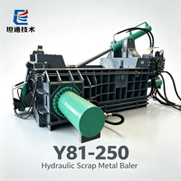 Presse à balles hydraulique automatique TANTONG à haute compression pour la compactation de ferraille, copeaux d'aluminium et de cuivre - Prix de gros