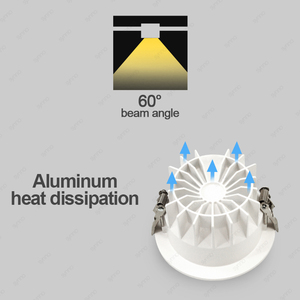 Luz <span class=keywords><strong>LED</strong></span> empotrada montada en el techo 10W 20W 30W 40W 50W <span class=keywords><strong>Led</strong></span> Down Light <span class=keywords><strong>Exterior</strong></span> <span class=keywords><strong>Led</strong></span> <span class=keywords><strong>Downlight</strong></span> para grandes almacenes - Product Image 3