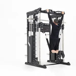 En kaliteli ev spor Fitness ekipmanı satın Online çok fonksiyonlu eğitmen kuvvet Smith makinesi