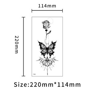 Autocollants de tatouage temporaire personnalisés dessins à manches complètes et demi sur papier blanc-<span class=keywords><strong>graphique</strong></span> toboggan aquatique - Product Image 2