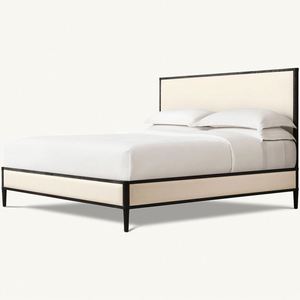 Muebles para el Hogar, Cama Personalizada Tamaño Queen/King, Estructura de Madera, Panel de Tela, para Dormitorio - Product Image 3