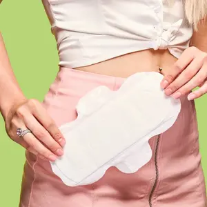 Cubierta diaria venta al por mayor sexy mujeres almohadillas femeninas toallas sanitarias servilletas de algodón