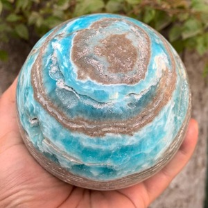 7-8cm sphère de guérison décoration de la maison boule de cristal minéral bleu blanc pierre précieuse cristal artisanat cadeaux hémimorphite sphère - Product Image 5