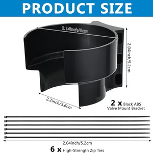 Soporte para válvula de sumergible para piscina sobre suelo, 1 soporte, 3 correas, material ABS, accesorio de natación de alta calidad - Product Image 4