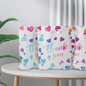 Thank You <b>Bags</b> 100Pcs 15X12 Inch Plastic Gift <b>Bags</b> With Handles For Birthday Party birthday - Product Image 4