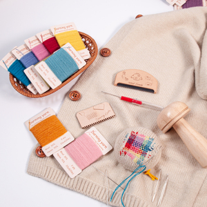 Kit de fil <span class=keywords><strong>à</strong></span> coudre en <span class=keywords><strong>laine</strong></span> pour réparation, 6 couleurs, 960m, fil multicolore pour réparer les vêtements et les chaussettes - Product Image 3