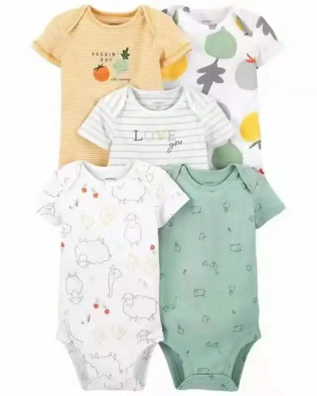 Hot Selling Boys' Baby Newborn Infant Bodysuit Baby Clothes Romper Boy 100 Cotton