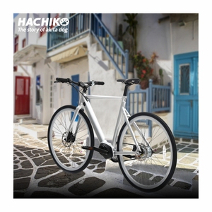Leggero 700c bici elettrica ibrida di alta qualità freno idraulico ghiaia 250W motore centrale <span class=keywords><strong>ebike</strong></span> con trasmissione a cinghia catena - Product Image 2