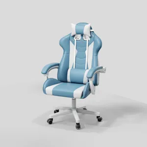 Üretici özel yüksek kalite ayarlanabilir döner saf deri oyun büro sandalyesi