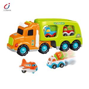Chengji – <span class=keywords><strong>tracteur</strong></span> de transport en plastique, jouets, transporteur inertiel, friction coulissante, <span class=keywords><strong>camion</strong></span> de <span class=keywords><strong>dessin</strong></span> <span class=keywords><strong>animé</strong></span> avec lumière de musique - Product Image 1