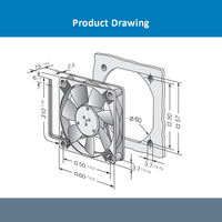 605F 60*60*15mm DC Soğutma Fanı 5VDC 1.1W 4000RPM Bilyalı Rulman OEM/ODM için