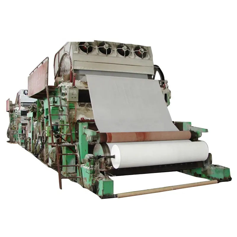 small tissue toilet paper making machine with tree ,wheat straw ,waste paper as raw material