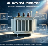 Transformateur immergé dans l'huile à enroulement en cuivre 20KV 35KV 400 500 630 KVA pour équipement industriel OEM HV Extérieur MV CE Prix