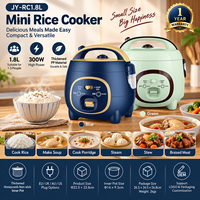Cuisinière à riz électrique 1,8 L 300 W pour la maison, mini-cuiseur à riz et à soupe antiadhésif