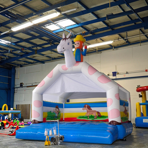 Château gonflable extérieur en PVC avec toboggan, combo gonflable commercial pour enfants - Product Image 2
