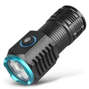 Kleine Moq 2000 Lumen High Power 3led Mini Flitslicht Clip Magneet Oplaadbare Zak Compacte Led Zaklamp