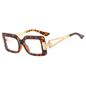Lunettes de lecture anti-lumière bleue Psn, monture en métal noir, unisexe, visage carré - Product Image 4