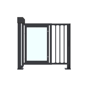 Barrière pivotante octogonale en alliage d'aluminium avec coins en cuivre Phoenix, <span class=keywords><strong>tourniquet</strong></span> piéton intelligent - Product Image 5