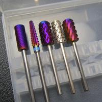 Ensemble de fraises à ongles en carbure de tungstène 3XC 4XC 5XC F M C, grains mixtes, pour le retrait du vernis gel acrylique, outils de manucure et pédicure