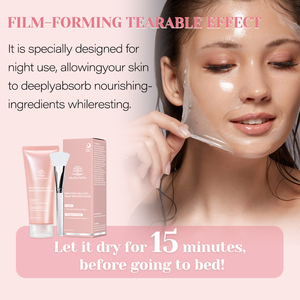 Mascarilla Nocturna Reafirmante <span class=keywords><strong>y</strong></span> Rejuvenecedora de Colágeno Rosa PDRN de Marca Privada, Mascarilla para Dormir, Cuidado de la Piel OEM - Product Image 2