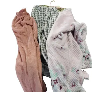 used clothes bale for wholesale Women winter thick velvet pajamas cotton pajamas for women set