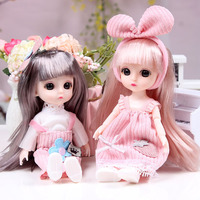 Belle princesse fée en plastique fausse balle rejoint la mode bébé personnalisé Bjd robe modèle poupées pour enfants filles jouet