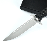 Cuchillo Plegable Multifuncional de Alta Dureza para Supervivencia en la Naturaleza, Hoja de Acero Inoxidable, Cuchillo Táctico EDC de Apertura Lateral