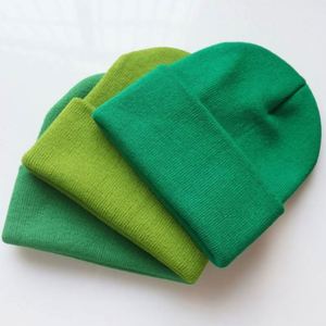 Bonnets unisexes pour adultes, couleur unie, imprimés, chauds, décontractés, pour l'automne, personnalisables, vierges, tricotés, unis, pour l'hiver et la plage, 100% - Product Image 5