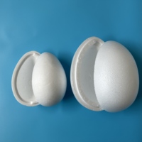 Oeuf en polystyrène pour l'artisanat de Pâques Oeuf en deux parties remplissable pour petits cadeaux et bonbons Hauteur de l'oeuf de Pâques creux