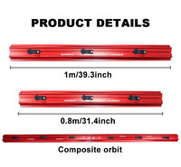MUFASHA Personnalisation de rails rouges et d'accessoires pour outils de découpe de porcelaine électriques manuels 800mm 1000mm 1500mm