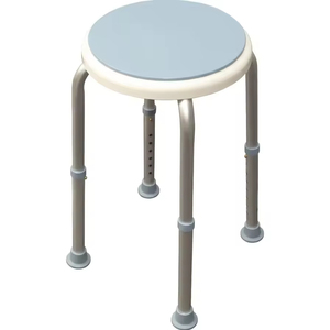 Factory Direct Sale Elderly Bath Safety Height Adjustable Aluminum 360° Rotating Swivel <b>Shower</b> <b>Chair</b> for Disabled People - Product Image 6