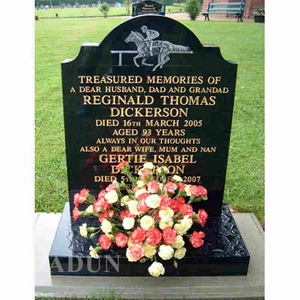 Monument funéraire vertical / pierres tombales Plaques commémoratives Monument noir <span class=keywords><strong>Cimetière</strong></span> Bon marché Américain - Product Image 4