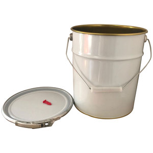 Vente en gros <span class=keywords><strong>20L</strong></span> Grande boîte de conserve en métal Cylindre Logo personnalisé Seau de peinture Tambour pour le stockage de l'huile de voiture Prix bon marché du fabricant chinois - Product Image 6