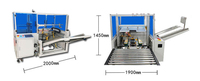 Machine automatique à grande vitesse pour l'érection et la fermeture de cartons, tout-en-un, avec contrôle PLC et écran tactile
