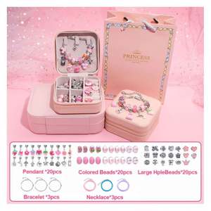 Kit de Fabricación de Joyas Educativo al por Mayor, 66 Piezas, Cuentas de Plástico, Abalorios, Pulseras, Accesorios de Moda para Niños - Product Image 6