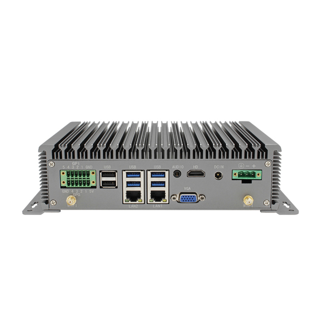 Fanless Industrial Computer Dual LAN Mini PC I7 4500U I5 4200U I3 4030U RS485/232 COM Win10/11 Linux System Embedded PC