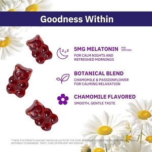 Gomitas de Vitamina Veganas Orgánicas de Marca Privada OEM, Sin Azúcar, para un Sueño Profundo y Reparador, para Niños y Adultos - Product Image 5